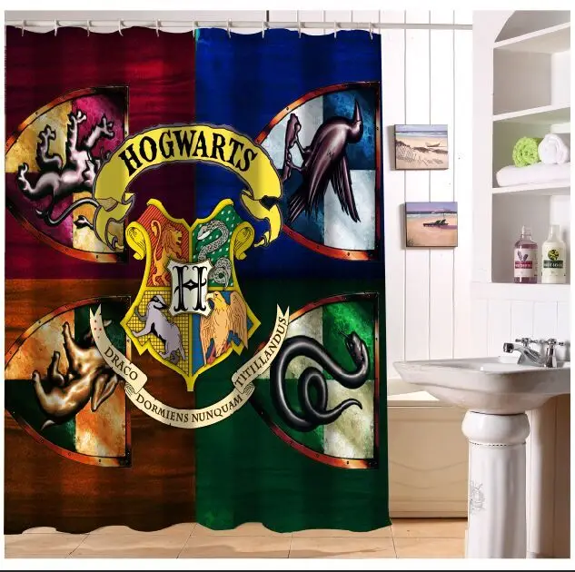 Harry Potter College Symbol Personalized custom Shower Curtain Bath