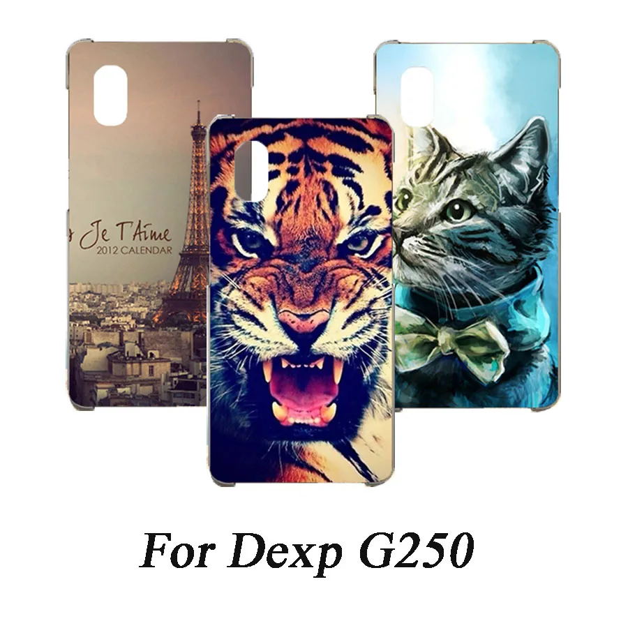 

Soft Tpu Phone Case For DEXP G250 Cases Silicone Painted Wolf Rose Cat Eiffel Fundas Sheer For DEXP G250 G 250 Back Cover