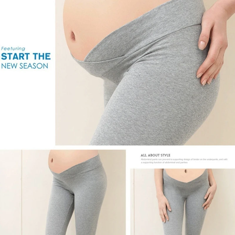 Осенние женские Леггинсы для беременных с низкой талией, штаны для беременных, брюки для беременных, Одежда для беременных, женские леггинсы