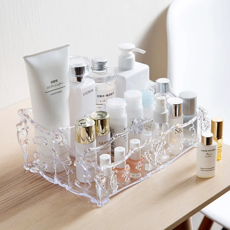 MeyJig Makeup Cosmetic Storage Box Brush Lipstick Holder Desk Bathroom Organizer Large Capacity Makeup Perfumes Display Case 5