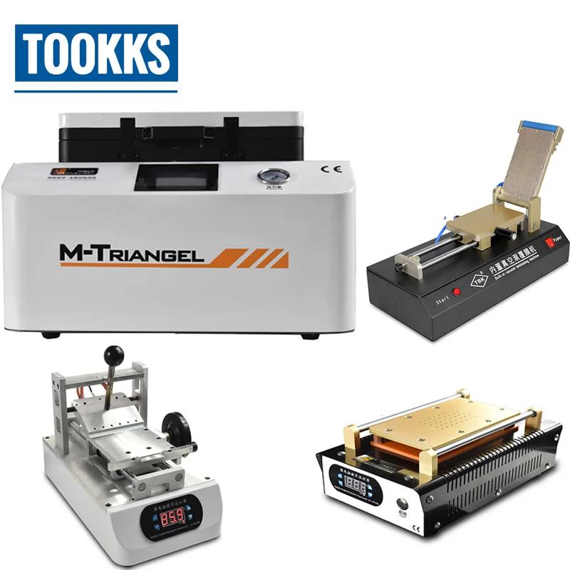  Full Set LCD Refubish Machine OCA Laminating+ OCA Film Laminating+ Glue Remove + LCD separator Mach