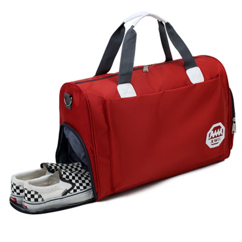Stylish Outdoor Waterproof Nylon Sports Gym Bags Men Women Girls Training Fitness Travel Handbag Yoga Mat Bag Sac Sport (53)