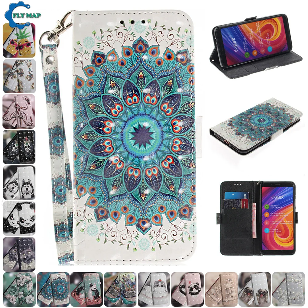 3D флип чехол для Xiaomi Mi A2 A3 2A 3A MiA2 Lite Mi2A силиконовый Бумажник телефона кожаный Xiao MiA3