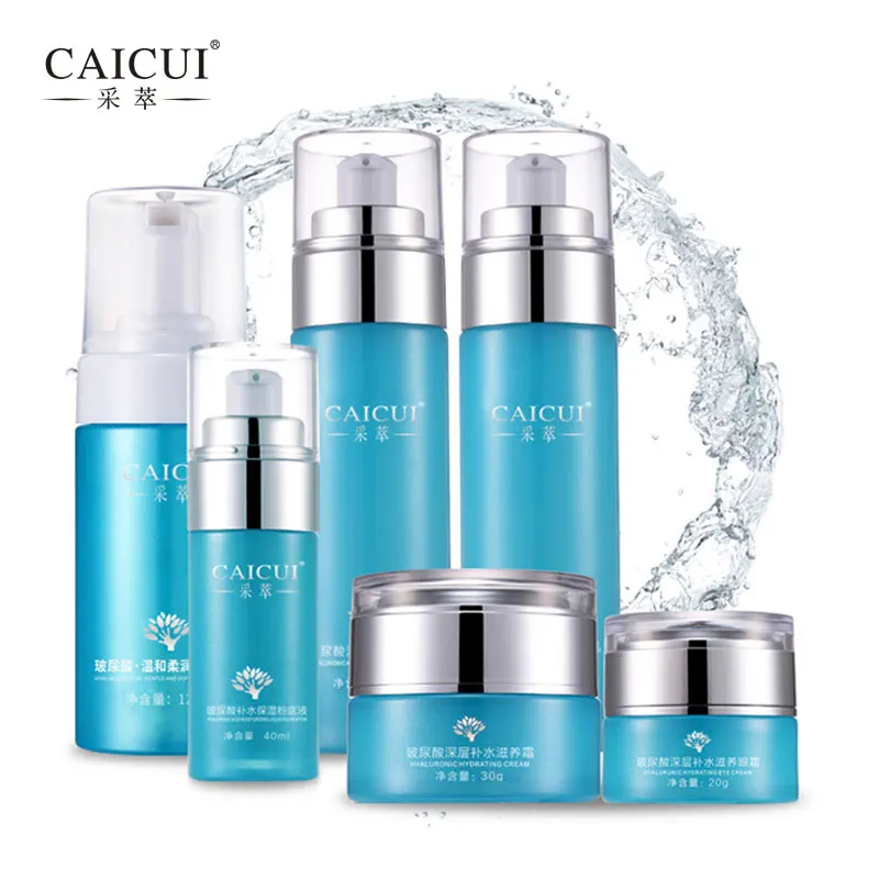 caicui hyaluronic acid firming moist face cream whitening skincare acne treatment blackhead anti wrinkle beauty ageless 6Pcs