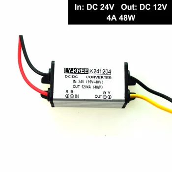 

DC 24v to 12v Step Down Converter Reducer Regulator 4A 48W Power Supply Adapter for Auto Car Truck Vehicle Boat Solar System etc
