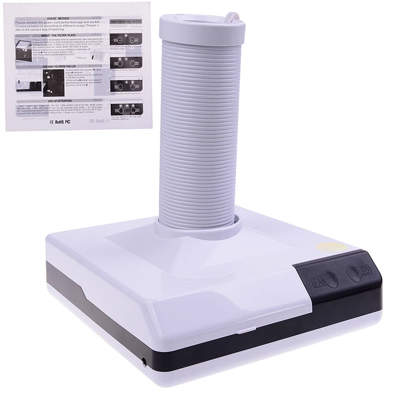 60W New Strong Nail Dust Collector Suction Dust Cleaner Retractable Elbow Design Fan Nail Vacuum Cleaner Vacuum Cleaner