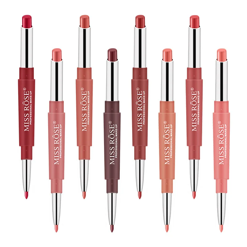 New Double-End Matte Lipstick Pencil Maquillage Lip Liner Long Lasting Batom Sexy Red Nude Dark Red Beauty Matte Maquiagem New Double-End Matte Lipstick Pencil Maquillage Lip Liner Long Lasting Batom Sexy Red Nude Dark Red Beauty Matte Maquiagem