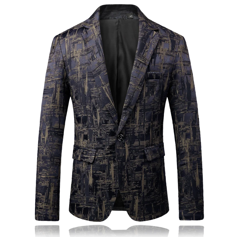 Мужской пиджак, деловой повседневный мужской пиджак, осенний Блейзер, S-3XL