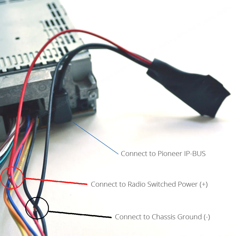 Для Pioneer IP-BUS Bluetooth беспроводной модуль радио стерео Aux кабель адаптер с фильтром автомобильный аудио вход