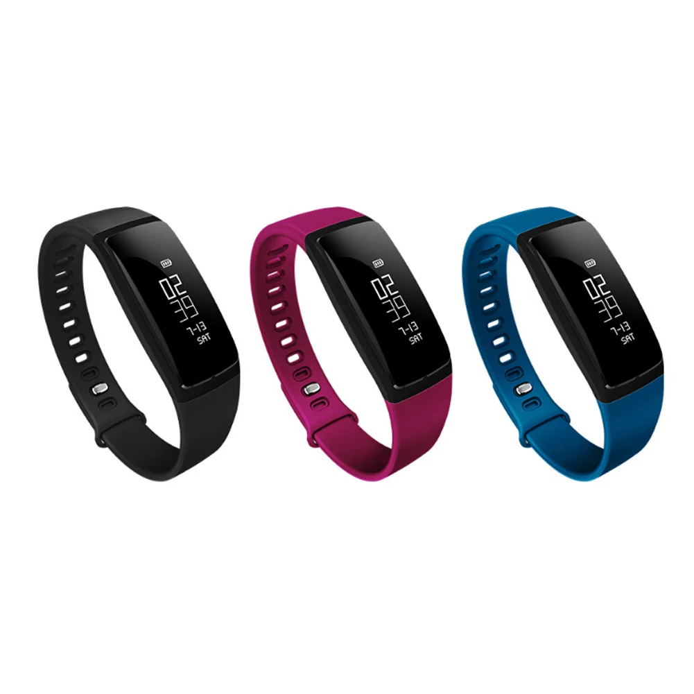 Bluetooth4 0 Waterproof IP67 Smart Bracelet Heart Rate Monitor Sleep Monitor Wristband For Android IOS Mobile