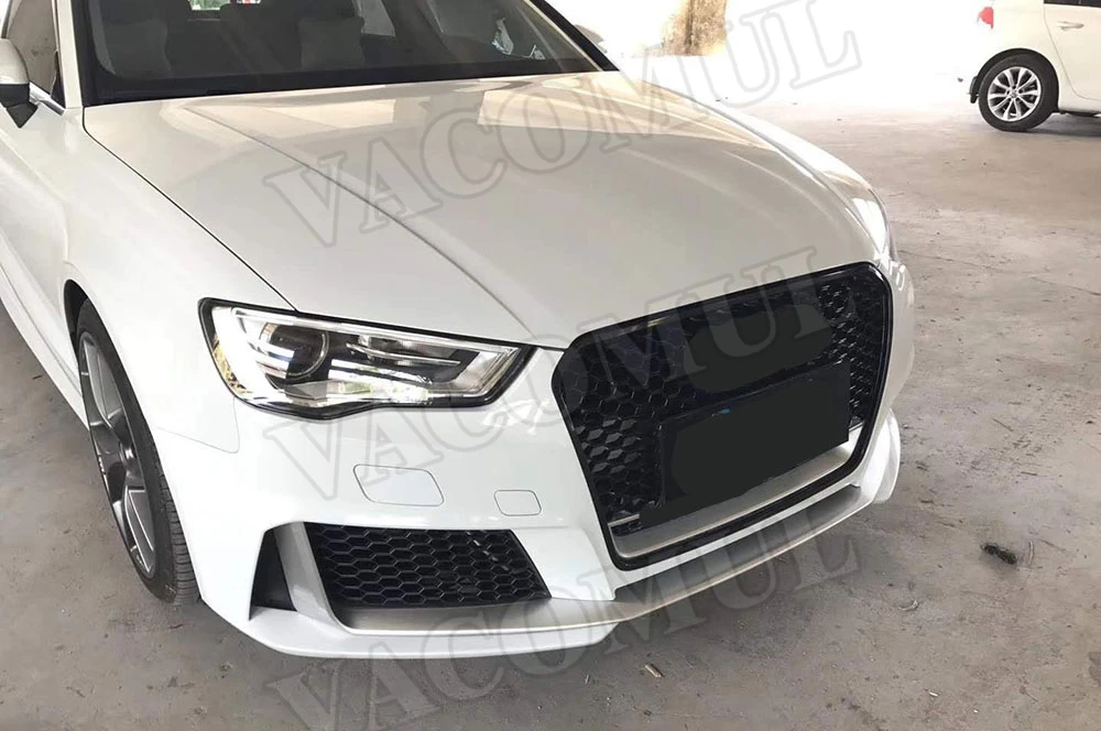 PP материал широкий обвес передний задний бампер спойлер для Audi A3 S3 RS3 стиль