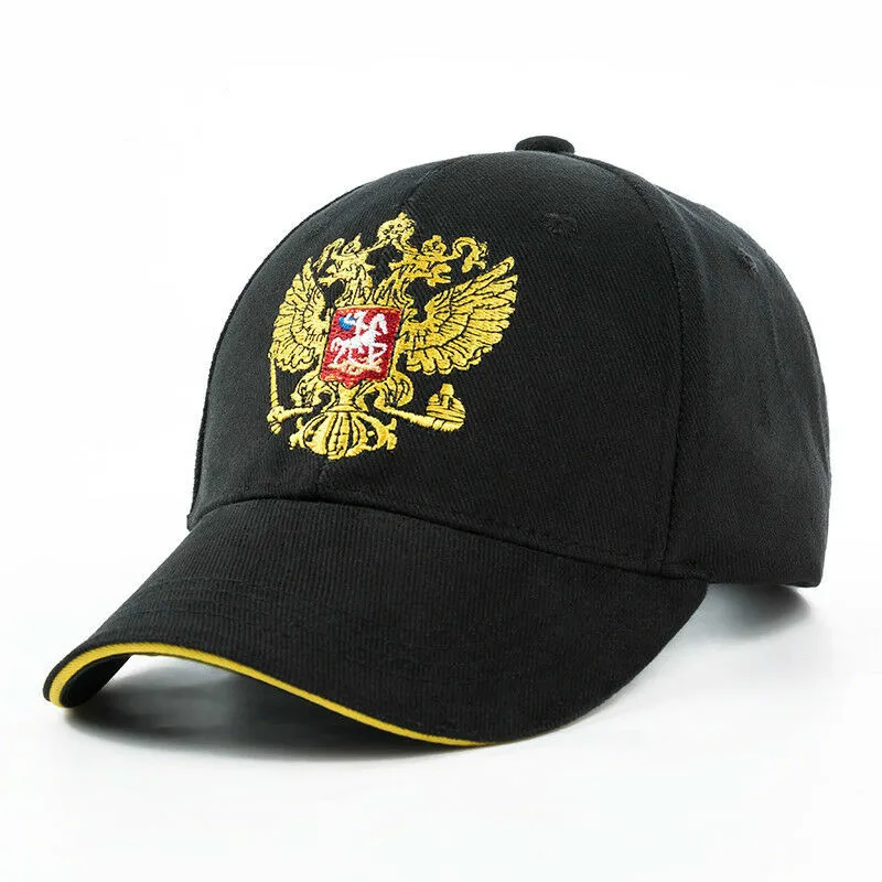 

New Unisex Cotton Outdoor Baseball Cap Russian Emblem Printed Snapback Hat