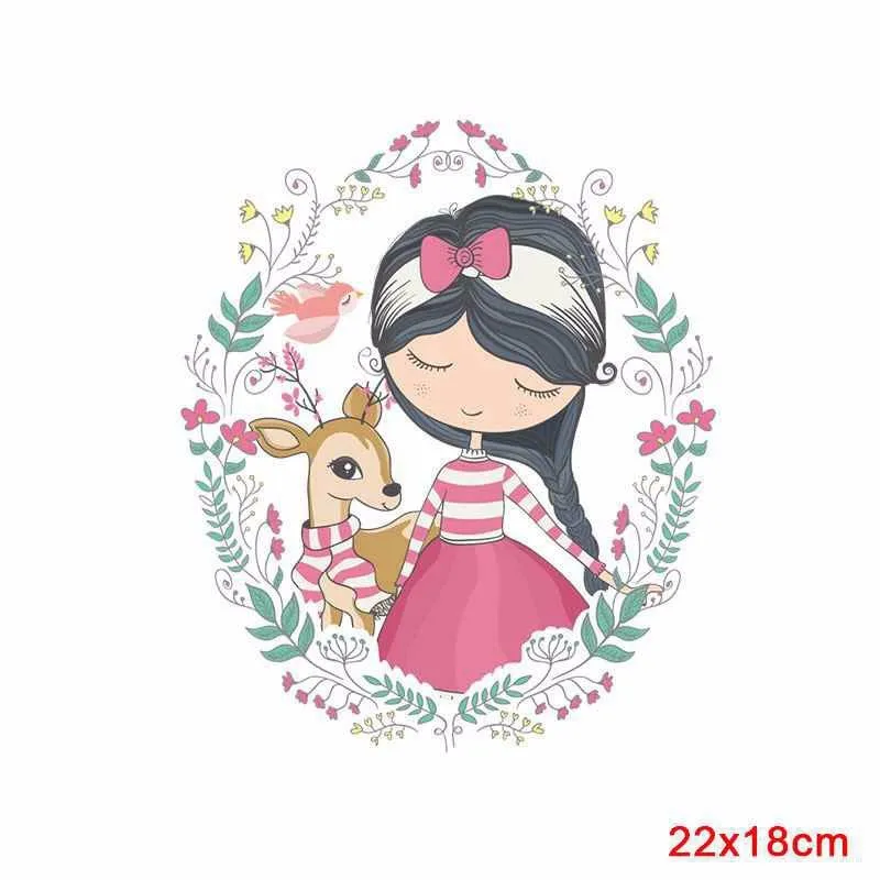 Pulaqi Beautiful Girls Iron-On Heat Transfers Vynil Heat Transfer Stickers Wholesale Patch For DIY Clothes Decor Applique Stripe - Цвет: Цвет: желтый