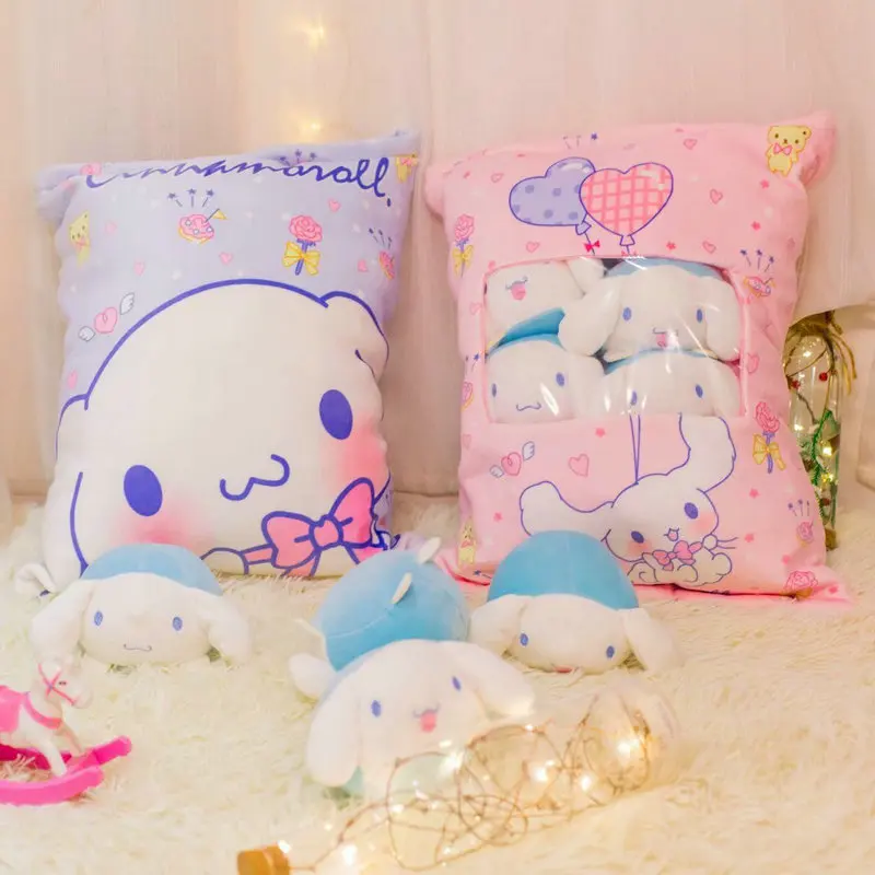 Сумка из 8 шт. Cinnamoroll& розовый кролик игрушка плюшевая Япония аниме фигурка кукла креативная Подушка