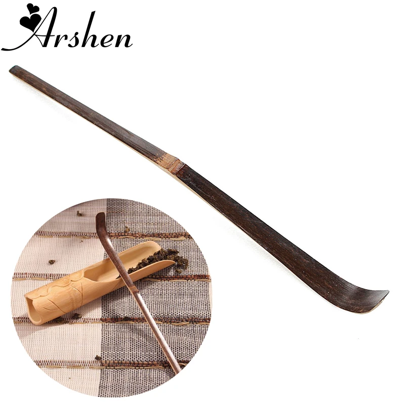 Arshen 18 см бамбуковая чайная ложка зеленая черная для чайной - Цена: 122,72 руб.