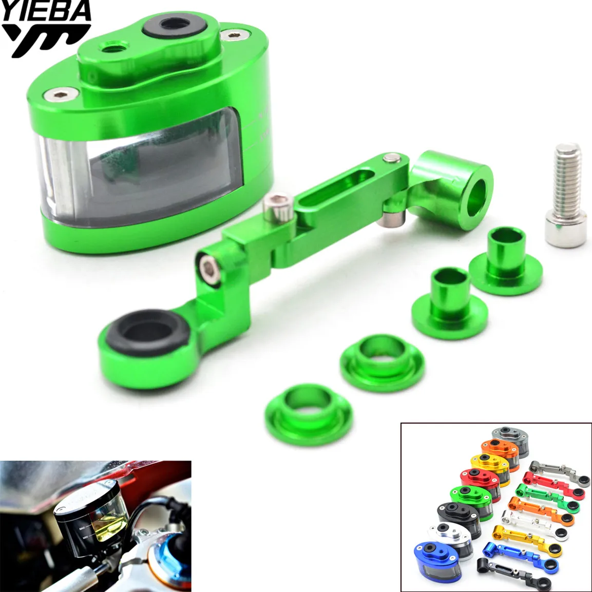 FOR kawasaki z750 z800 z1000 ER6F ER6N NINJA 300 250 z 800 750 Motorcycle Brake Fluid oil Reservoir Cup tank & support bracket