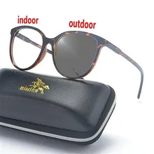 Ретро круглые цветные фотохромные готовые солнцезащитные очки для чтения унисекс солнечные очки близорукость очки с коробкой FML