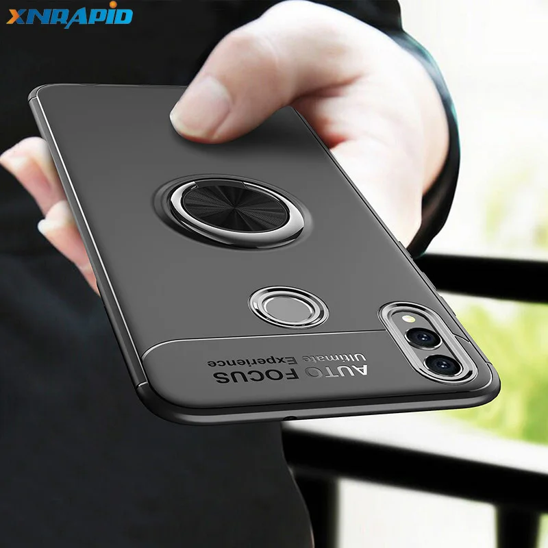 

Case For Huawei P Smart 2019 Case Car Magnetic Hold Soft TPU Silicone Matte Back Cover For P Smart 2019 6.21inch Case Shockproof