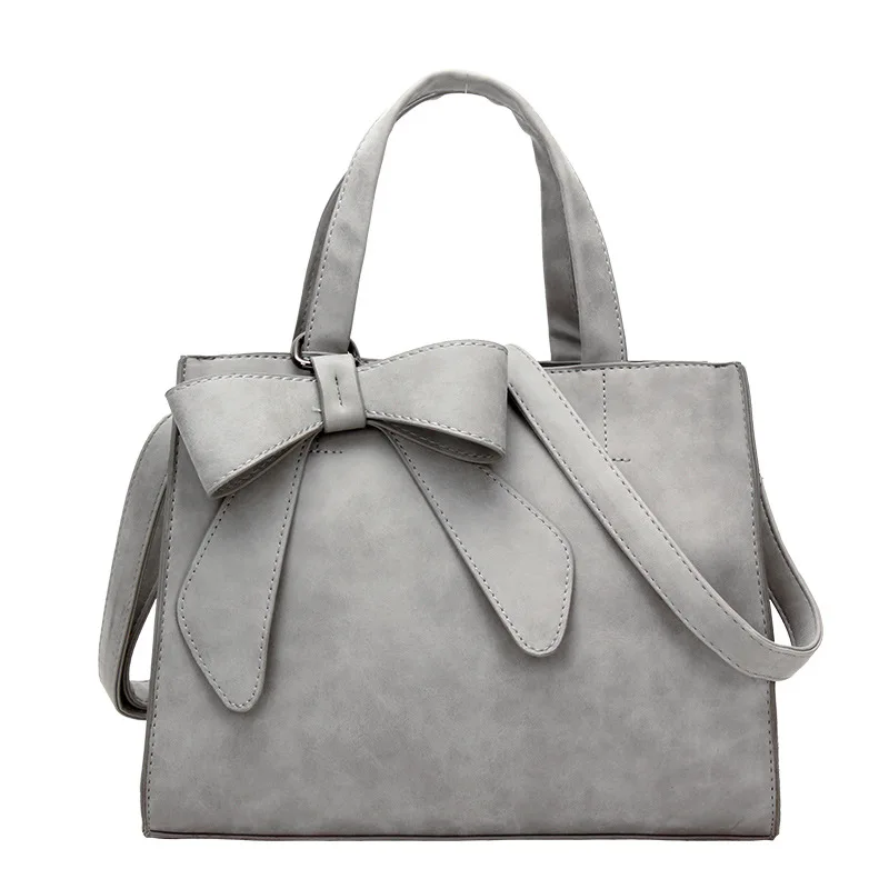 

Female Women Women Bowknot Vintage Shoulder Bag Female Causal handbag Lady Daily Shopping Crossbody Bag