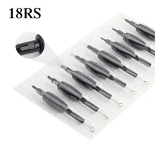 Yilong 20 x одноразовые Насадки для татуажа трубки с Вышивка Крестом Иглы Ассорти 18RS Размеры 3/"(19 мм) для татуировки Вышивка Крестом Иглы чернил Чашки сцепление Наборы