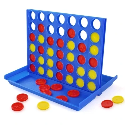 

Educational Toy Chess Children Toys-Bingo Game Four Quadruple Chess Game Board Vertical Blue Vertical Connect Board Checkers