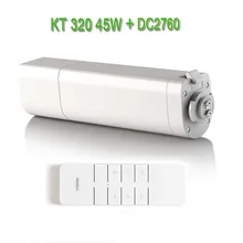 Automatic Electic Curtain Motor KT320E/45W,Electronic Motor+Dooya DC2760 2 Channel Emitter Remote Controller