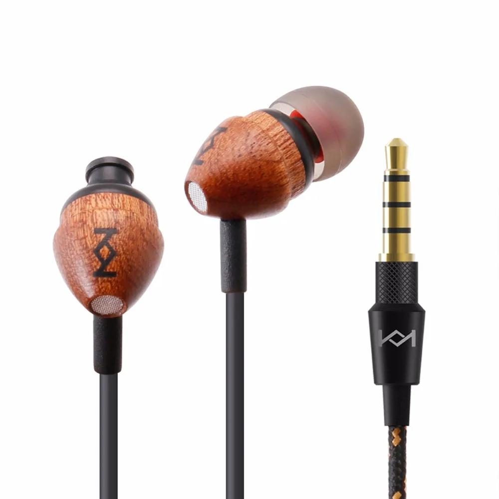 

H70 3.5mm Jack In-Ear Earphone for Mobile Phones with MIC Handsfree Wire Control Headsets for Samsung Xiaomi Sapele Wood