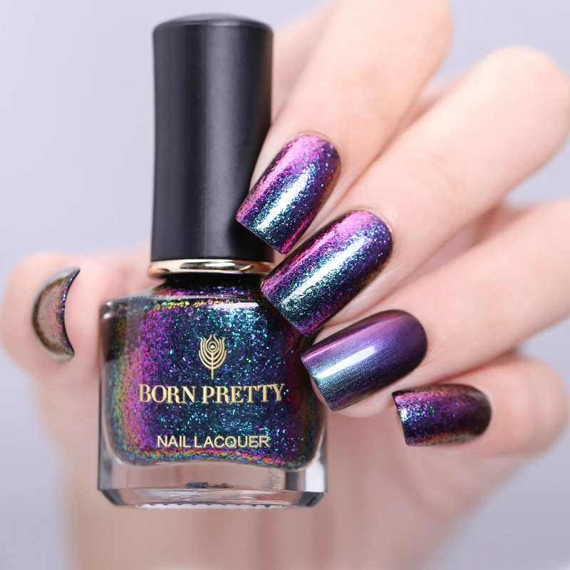 BORN PRETTY Magic лак для ногтей, цыганский лак для ногтей, серия воды, Блестящие Блестки для ногтей, лак для ногтей