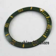 38 мм зеленый керамический ободок вставка для 40 мм часы сделаны фабрика Parnis B09