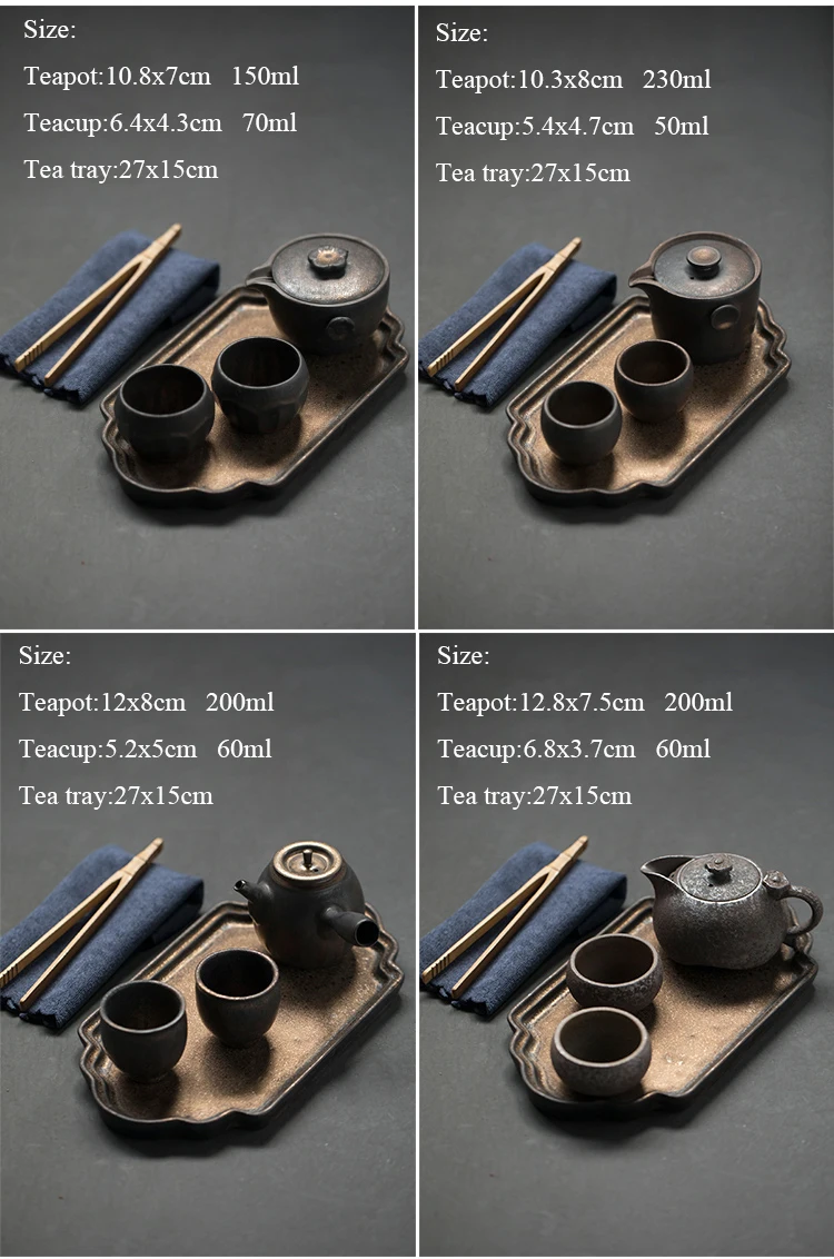 TANGPIN китайские чайные наборы кунг-фу керамический чайник с 2 чашками и поддоном японский чайный набор Посуда для напитков