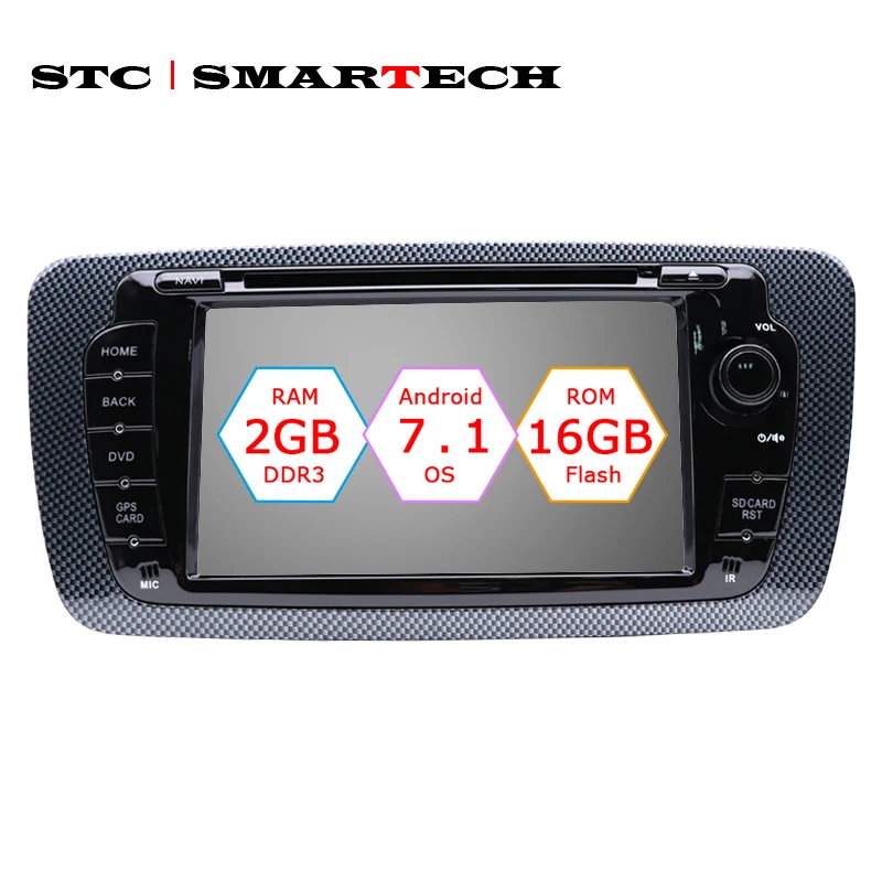 

SMARTECH 2 Din Android 8.1 Car Radio DVD Player GPS Navigation for seat ibiza Quad Core with CAN-BUS Decoder Support TPMS DVRs