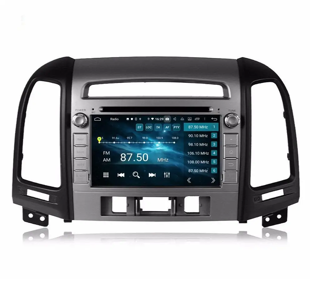 Top DSP Android 9.0 Octa Core 2 din 7" Car Audio DVD GPS for Hyundai Santa Fe 2006-2012 stereo Radio Bluetooth 4.2 WIFI USB 4gb+32gb 0