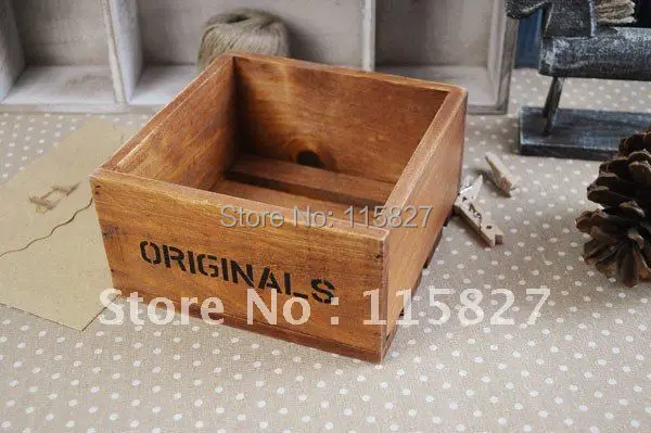 

Min order$20(mixed items) Wooden storage box wooden organization square shape wooden case