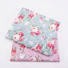 DIY Цветочный хлопок саржевая ткань для текстильного материала простыня мягкая ткань лоскутное Tecido детское постельное белье куклы