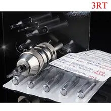 50 шт./кор. татуировки стерильные серые короткие Пластик Одноразовые Иглы для тату-машинок насадки круглый и плоский RT футов для татуировки, боди-арт