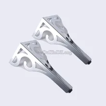 Hot 2PCS/LOT Height 30CM European Flower Adjustable Metal Furniture Leg Feet Brackets Table Desk TV Cabinet Leveling Feet Chrome