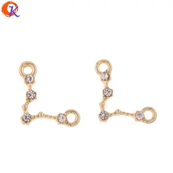 

Cordial Design 100Pcs 13*14MM Jewelry Accessories/Earrings Connectors/DIY/Rhinestone Earrings Making/Hand Made/Earring Findings