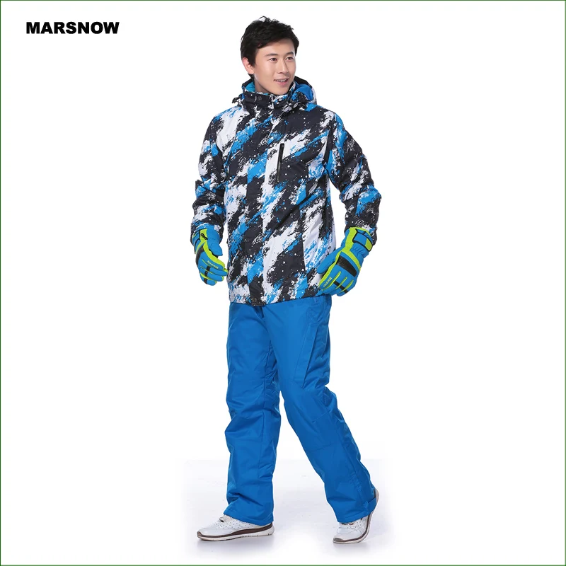 MS01K men ski suit pants + jackets/set winter sports snowboard clothing