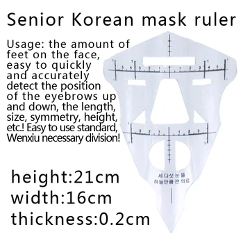 

Tattoo Shaping Stencil 1Pcs Eyebrow Lip Ruler Permanent Makeup Face Eyebrow Grooming Ruler Cosmetic Measure Stencil Tool