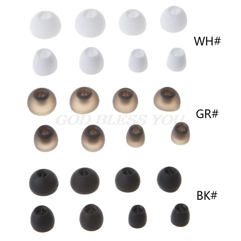 

4 Pairs Soft Silicone Earphone Case In Ear Earbuds Cover Eartips Replacement for Sennheiser Momentum Headphone