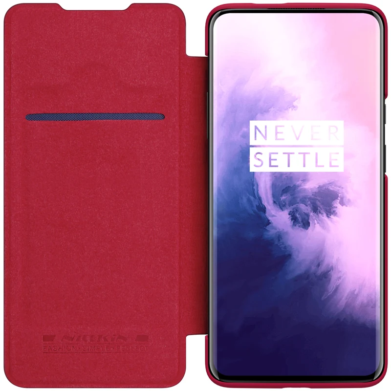 Чехол Oneplus 7 чехол One plus Pro Nillkin QIN кожаный кошелек флип для pro|Бамперы| |