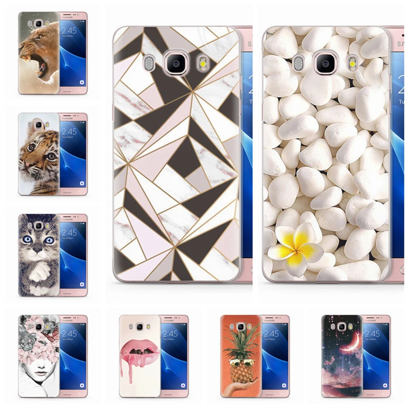 TPU Coque For Funda Samsung Galaxy J5 2016 Case J510 J510F Colorful Soft Cover Back Fundas Q062 |