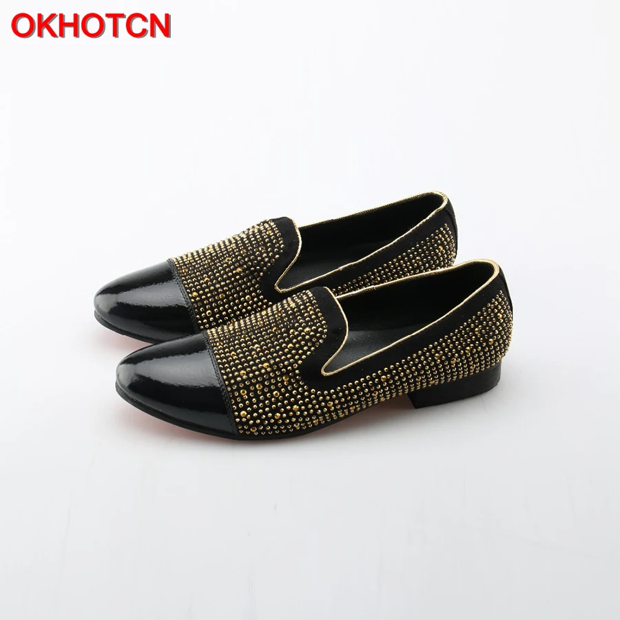 flat pointed studded shoes