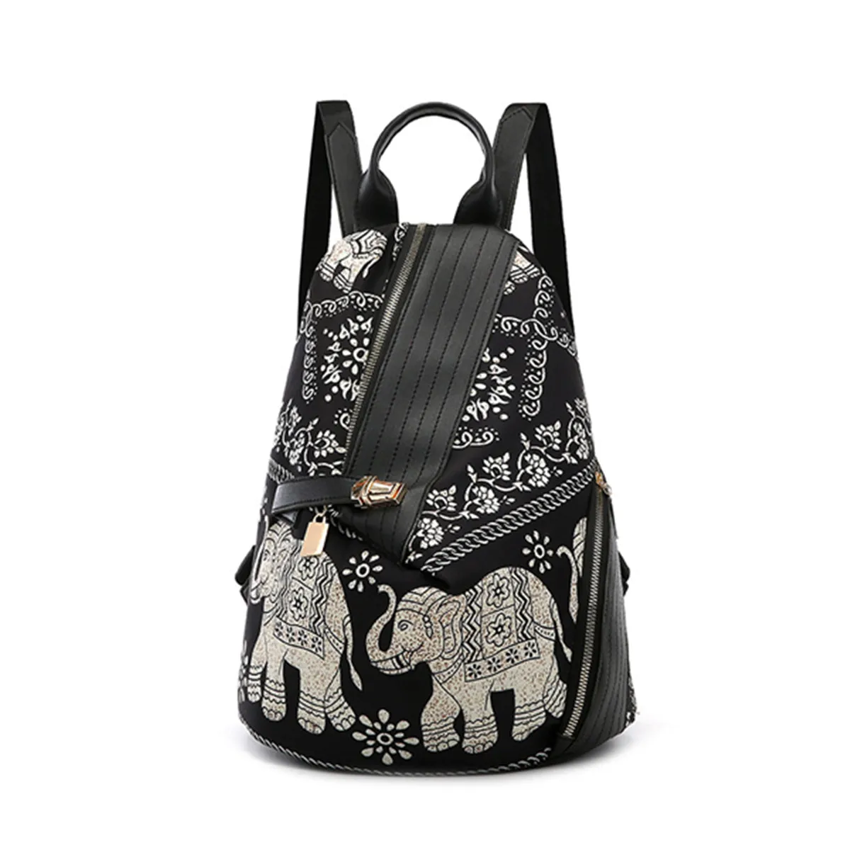 Osmond Ladies Backpack School Bag For Teenager Anti-theft Back pack Fashion Bagpack Women Print Nylon Rucksack Bohemia Mochila