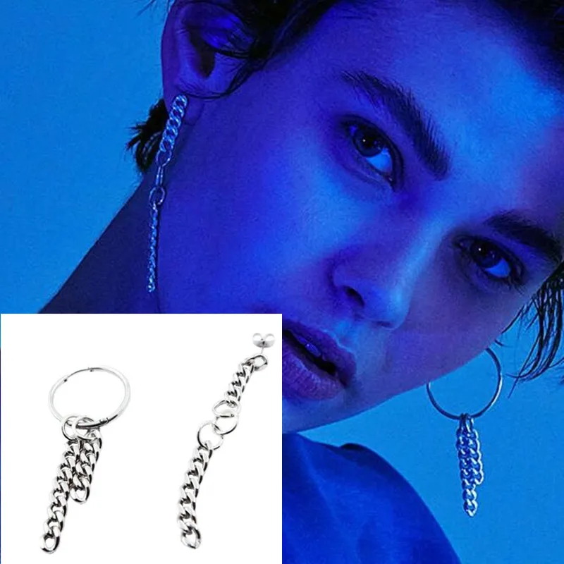 JIMIN RED CARVING EARRING bts ピアス - アイドル