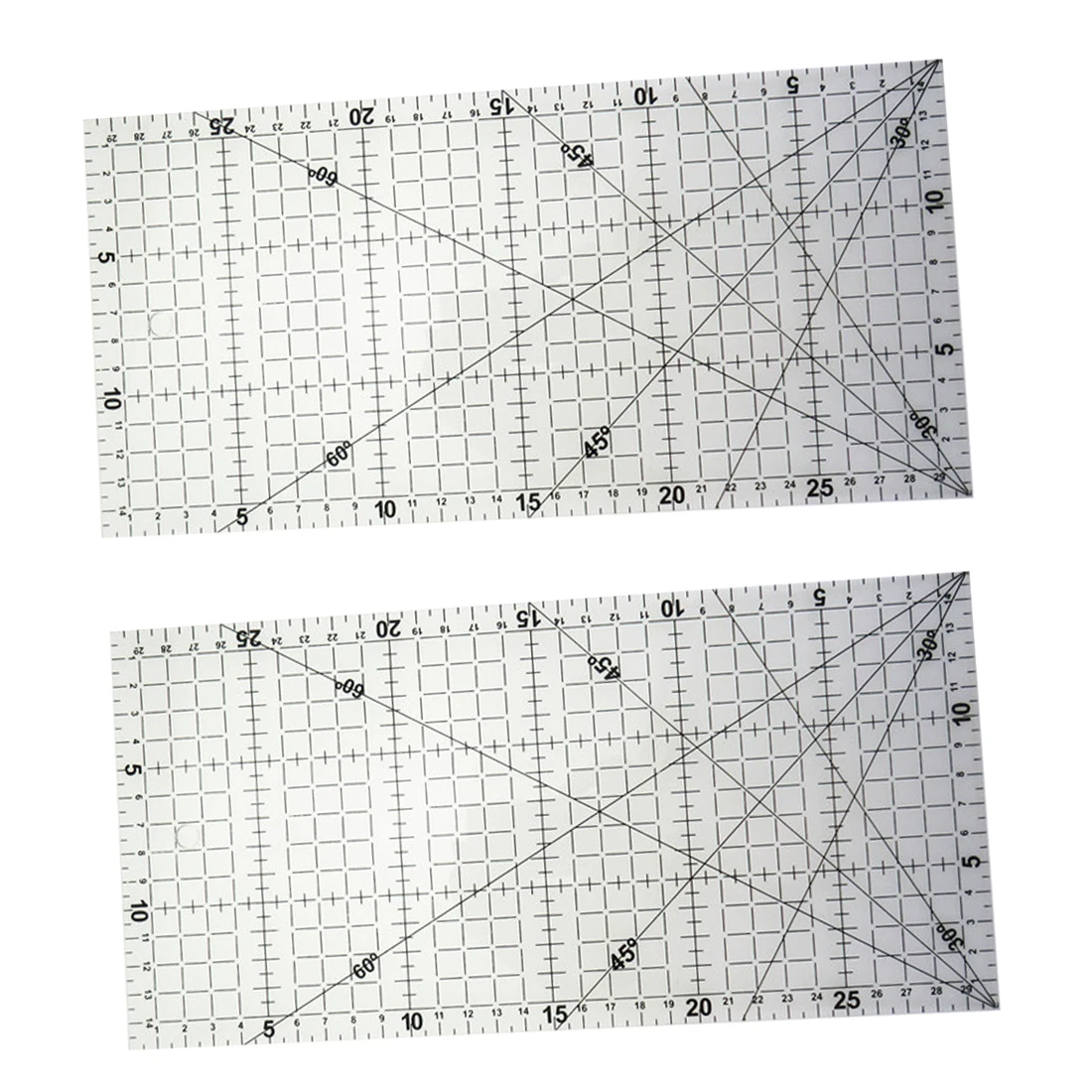 Высокая Класс акриловые Материал прозрачный шкала линейки 1 шт. 30*15 см разноцветная линейка квилтинга инструменты Jack школьной