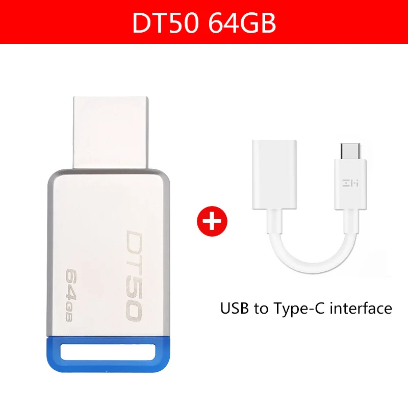 KINGSTON Флешка 64 Гб USB 3,1 высокоскоростной USB флэш-накопитель 64 ГБ фактическая емкость флешки USB Стик - Цвет: 64GB-ZM-04