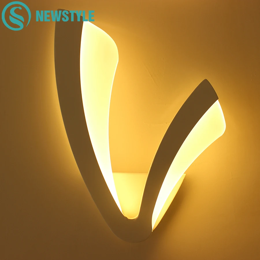 

12W Wall Mounted Wall Lamp Modern Sconce LED Wall Light AC85-265V Acryl Indoor Lighting for Hallway Corridor
