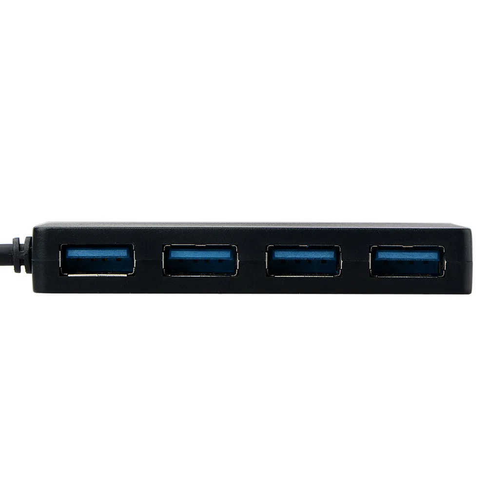 المحمولة usb 3.0 المحور 4 ميناء 5 4.8gbps فائقة السرعة usb 3.0 المحور الفاصل محول لجهاز كمبيوتر محمول امدادات الطاقة أسود
