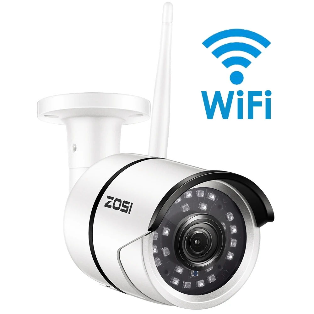 ZOSI 1080P Wifi IP Camera Onvif 2 0MP HD Outdoor Weatherproof Infrared Night Vision Security font